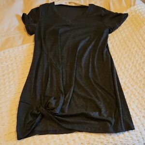 Charcoal Gray Women's Tshirt Dress